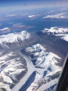 Flying over Greenland